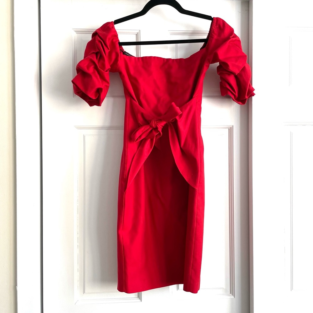 Amanda Uprichard off shoulder Rory dress